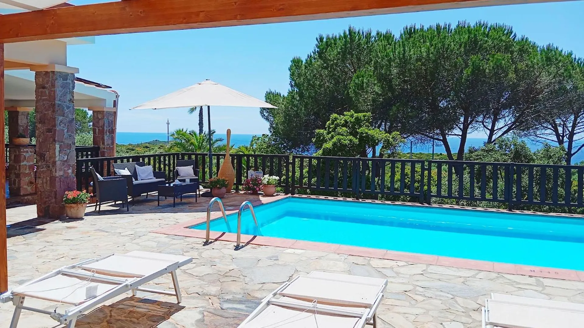 Alghero Villa Barranch With Sea View Swimming Pool For 6 People